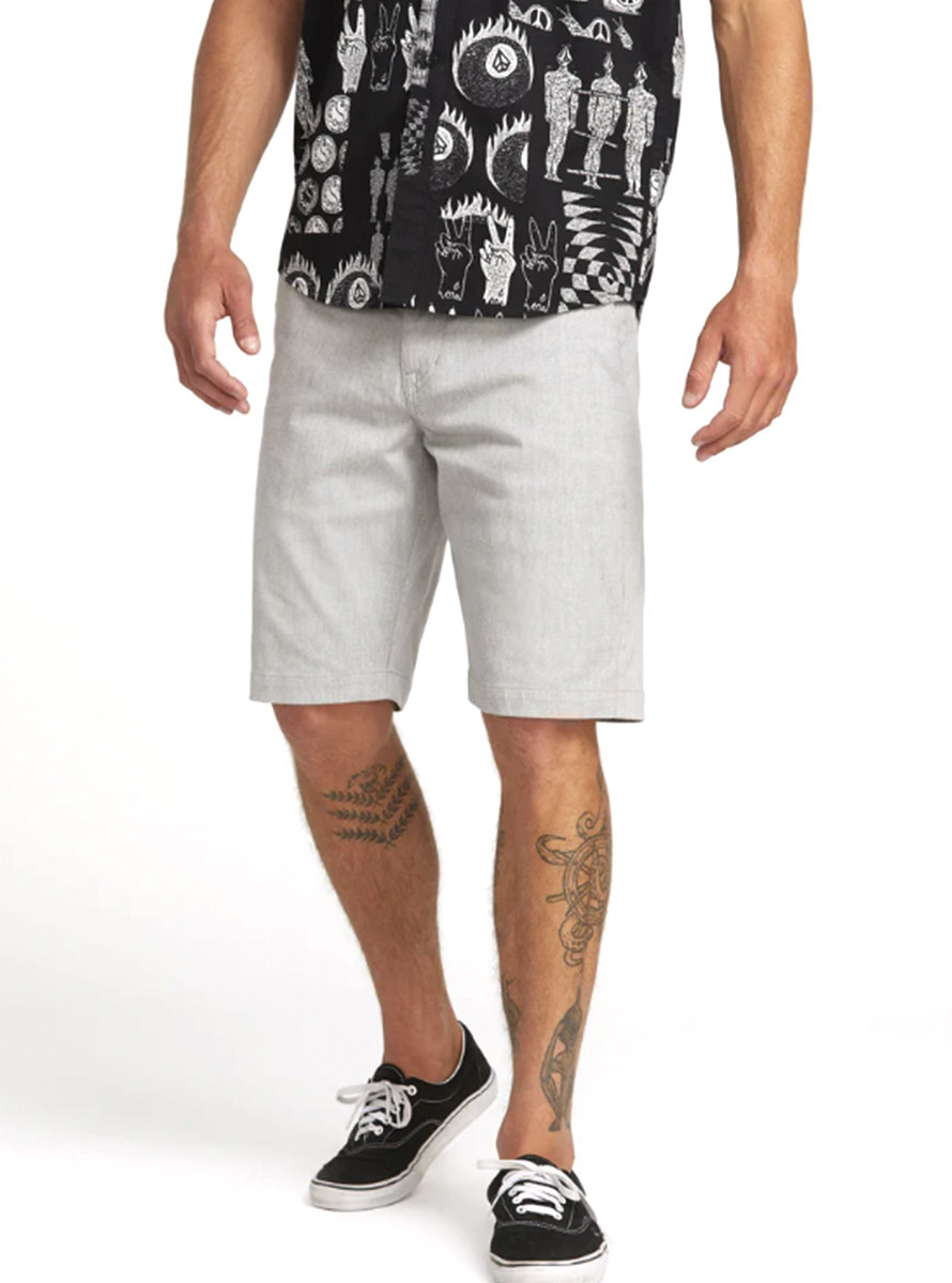 Bermuda Volcom Frickin Mdn Strech Short 21 Grey