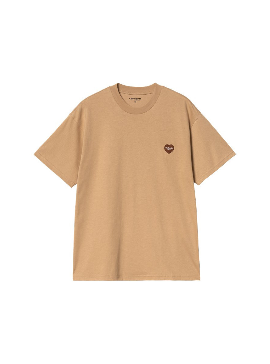 Camiseta Carhartt WIP Heart II Hartt SS Dusty H Brown