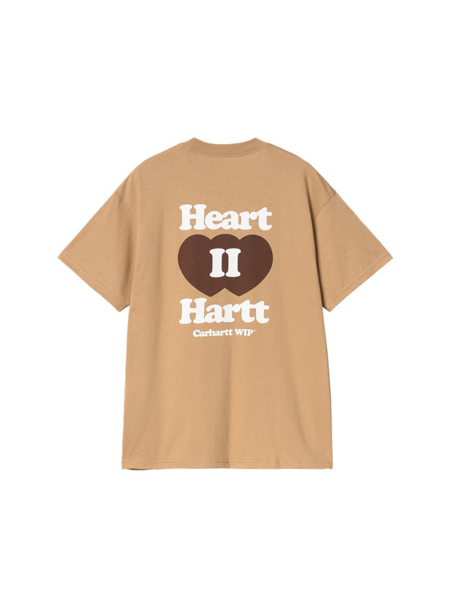 Camiseta Carhartt WIP Heart II Hartt SS Dusty H Brown