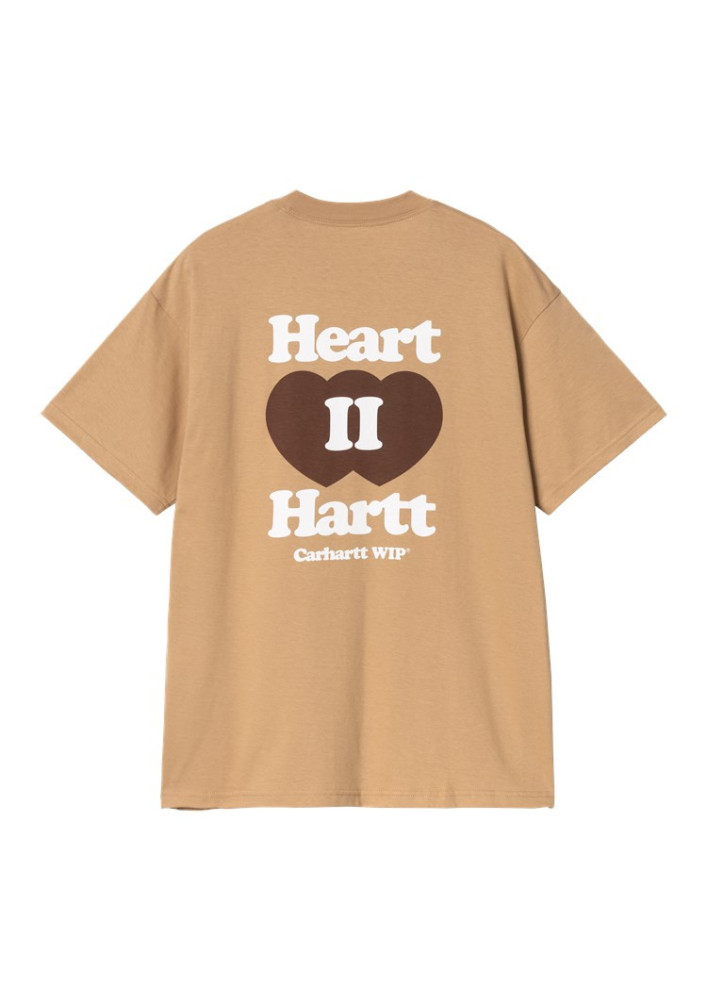 Camiseta Carhartt WIP Heart II Hartt SS Dusty H Brown
