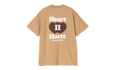 Camiseta Carhartt WIP Heart II Hartt SS Dusty H Brown