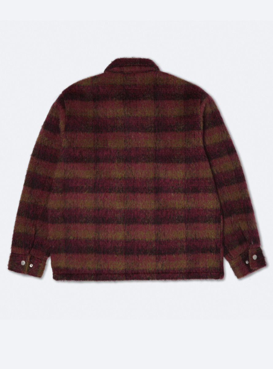 Cazadora HUF Megablast Plaid Jacket Berry