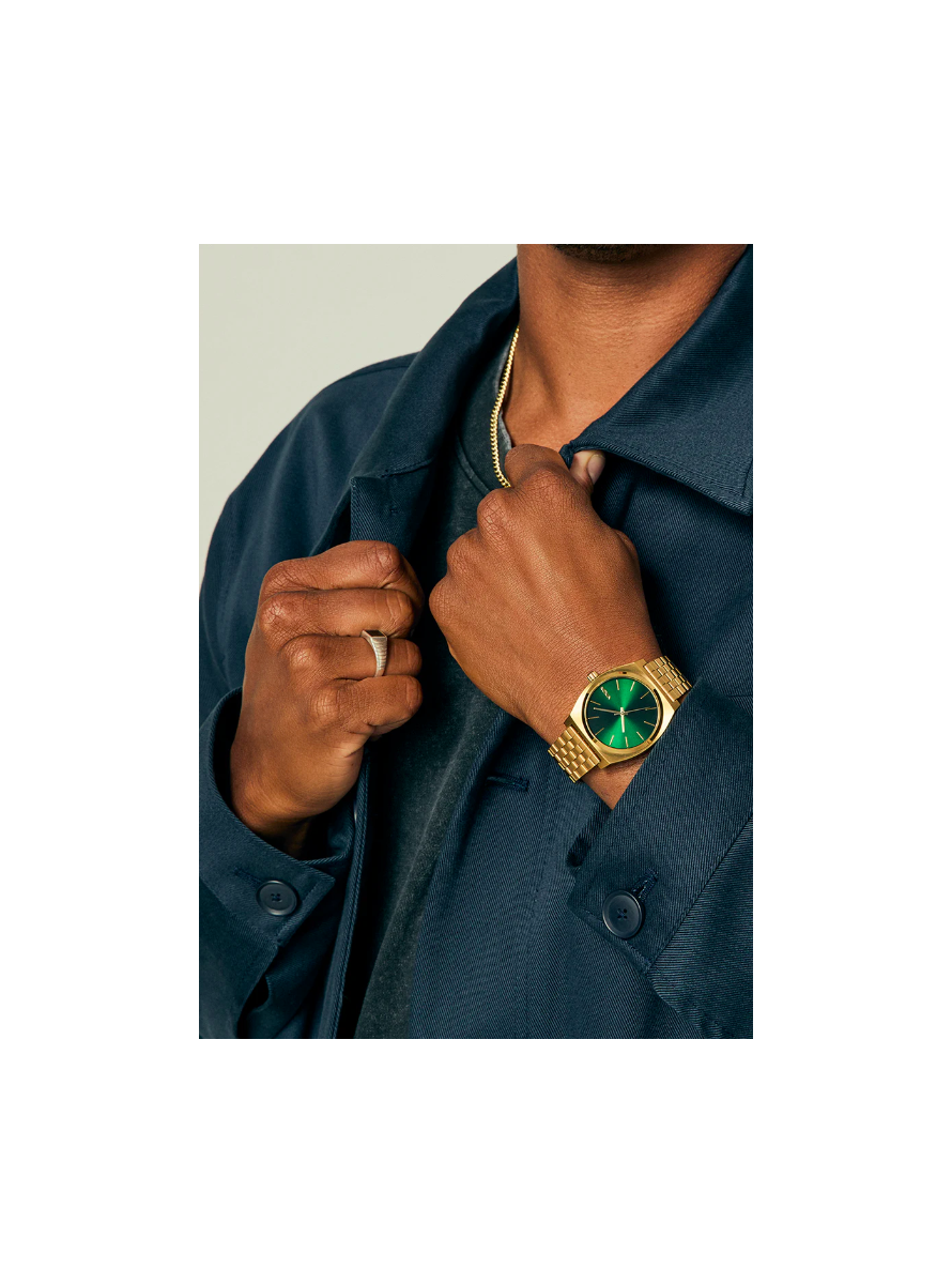 Reloj NIXON Time Teller Gold,Green Sunray