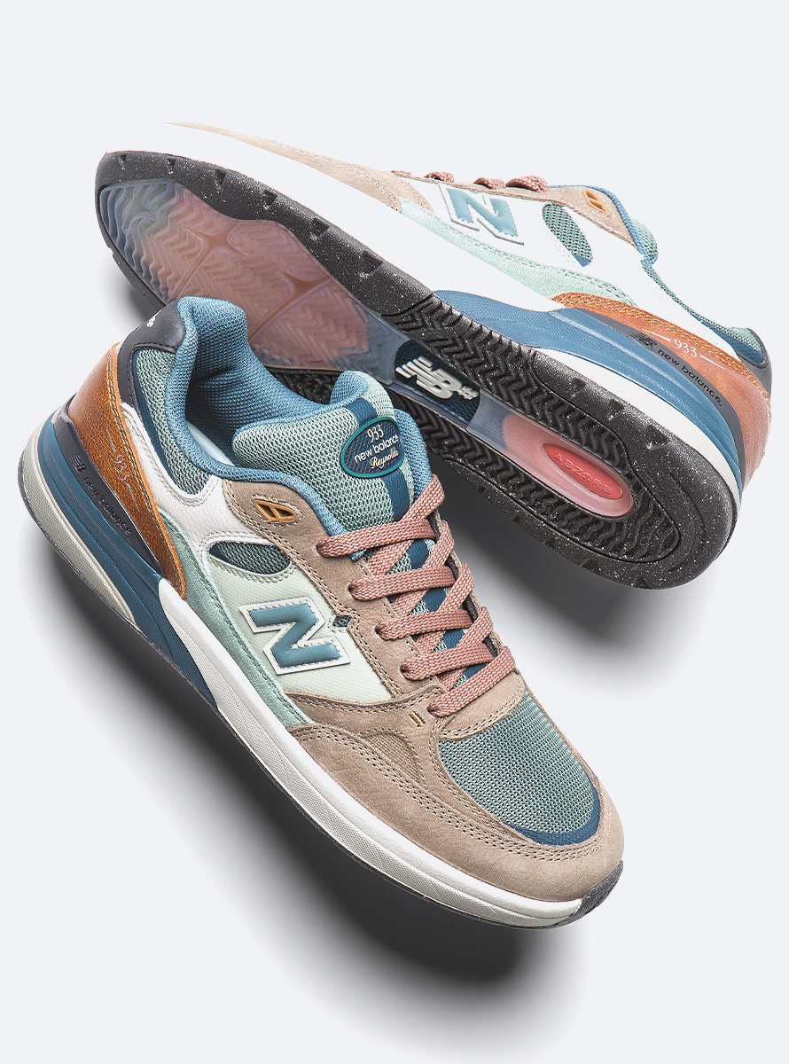 Zapatillas New Balance Numeric 933 Andrew Reynolds ORI Mushroom New Spruce