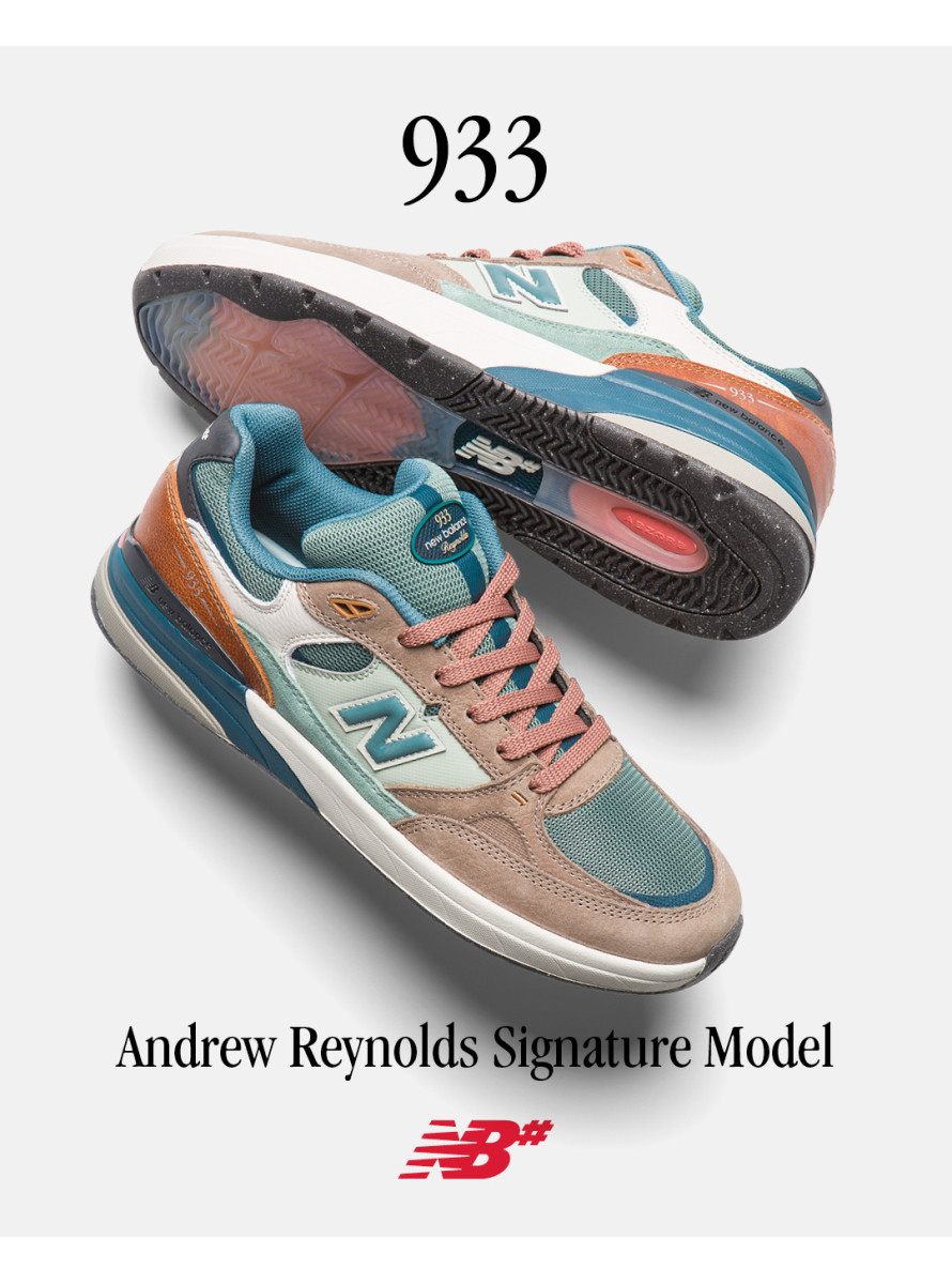 Zapatillas New Balance Numeric 933 Andrew Reynolds ORI Mushroom New Spruce