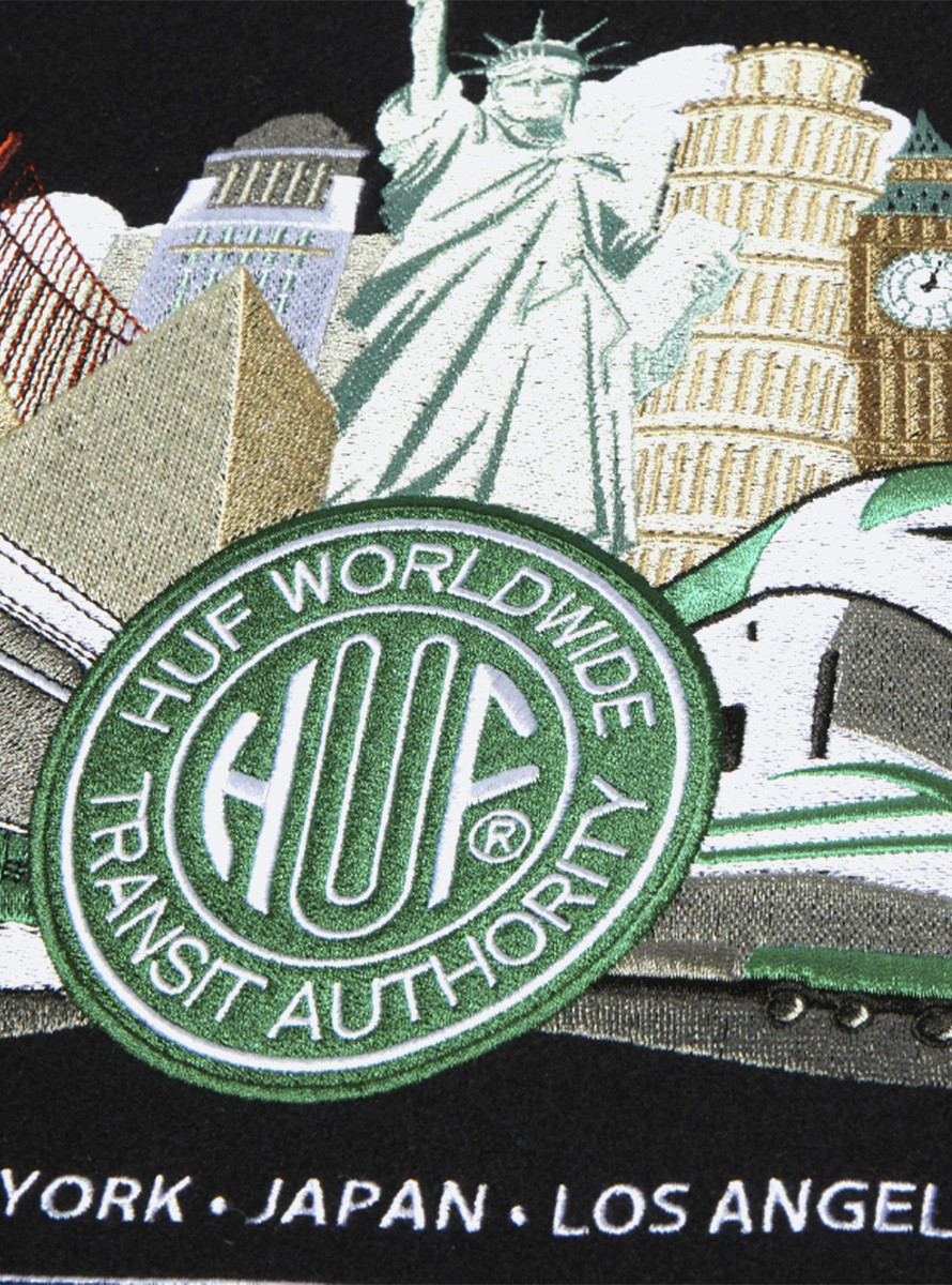 Cazadora HUF Global Transit Varsity Jacket Navy