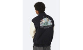 Cazadora HUF Global Transit Varsity Jacket Navy
