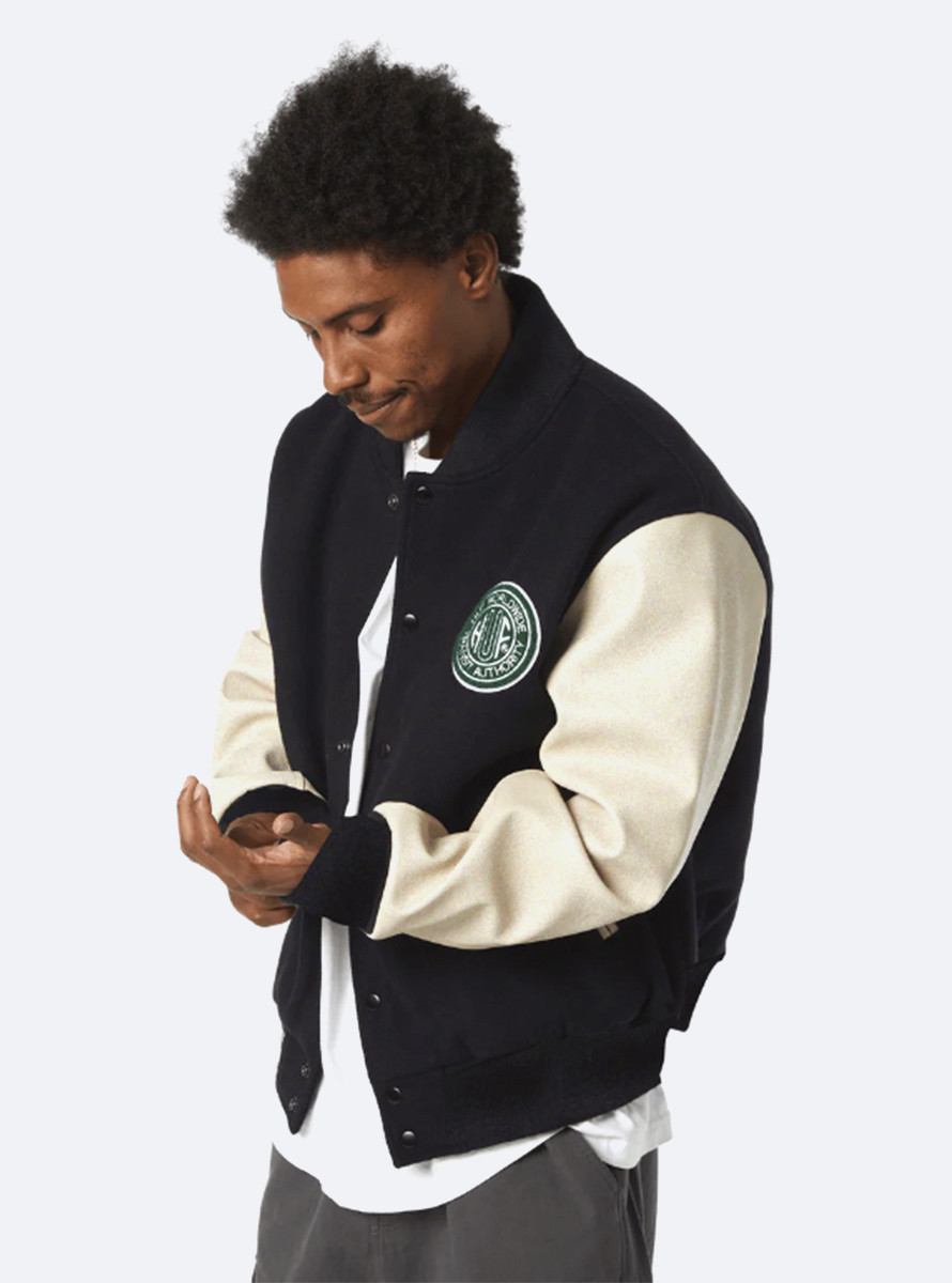 Cazadora HUF Global Transit Varsity Jacket Navy