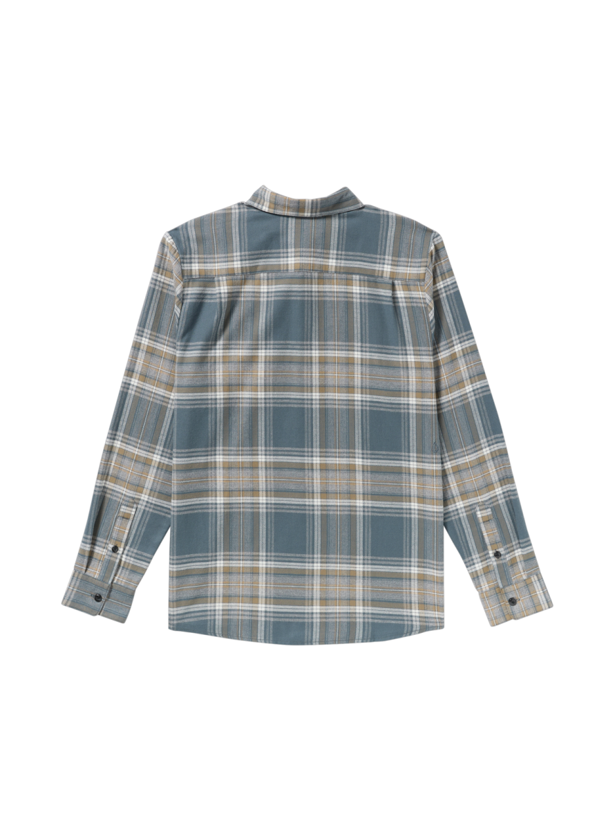 Camisa Volcom Netastone Flannel LS Shirt Dark Slate