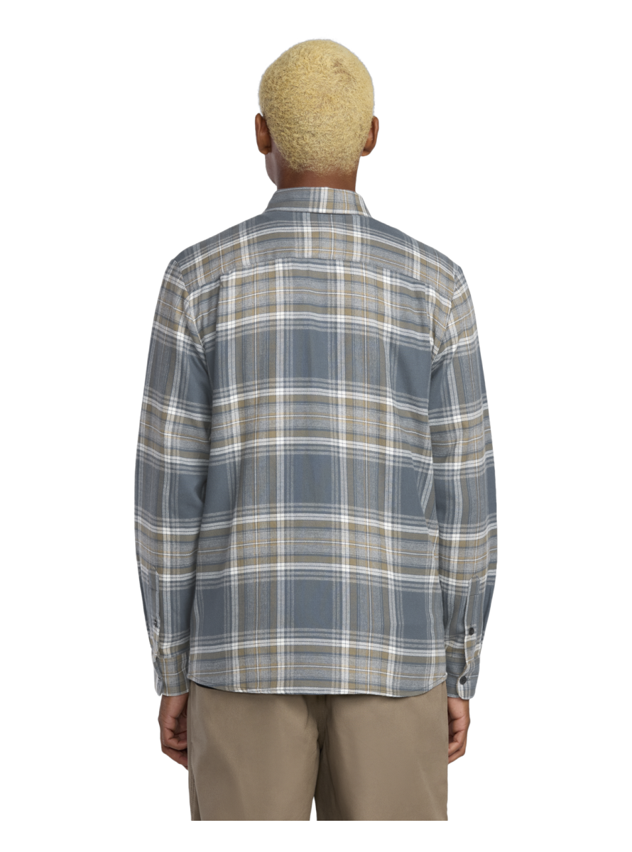 Camisa Volcom Netastone Flannel LS Shirt Dark Slate
