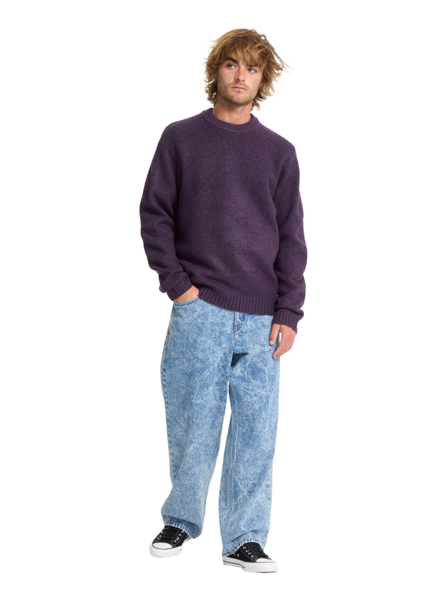Jersey Volcom Edmonder II Sweater Dark Purple