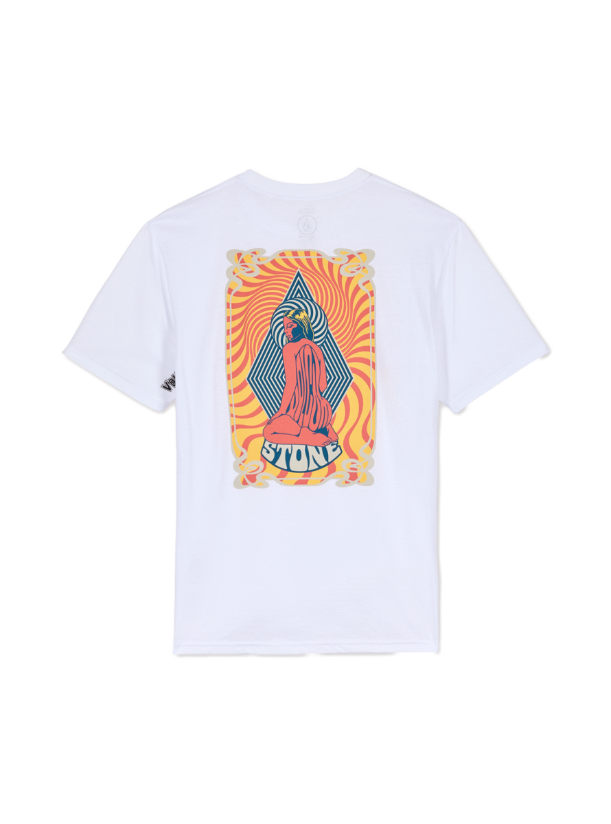 Camiseta Volcom Psychback  BSC SST White