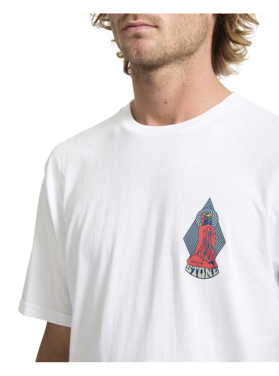 Camiseta Volcom Psychback  BSC SST White