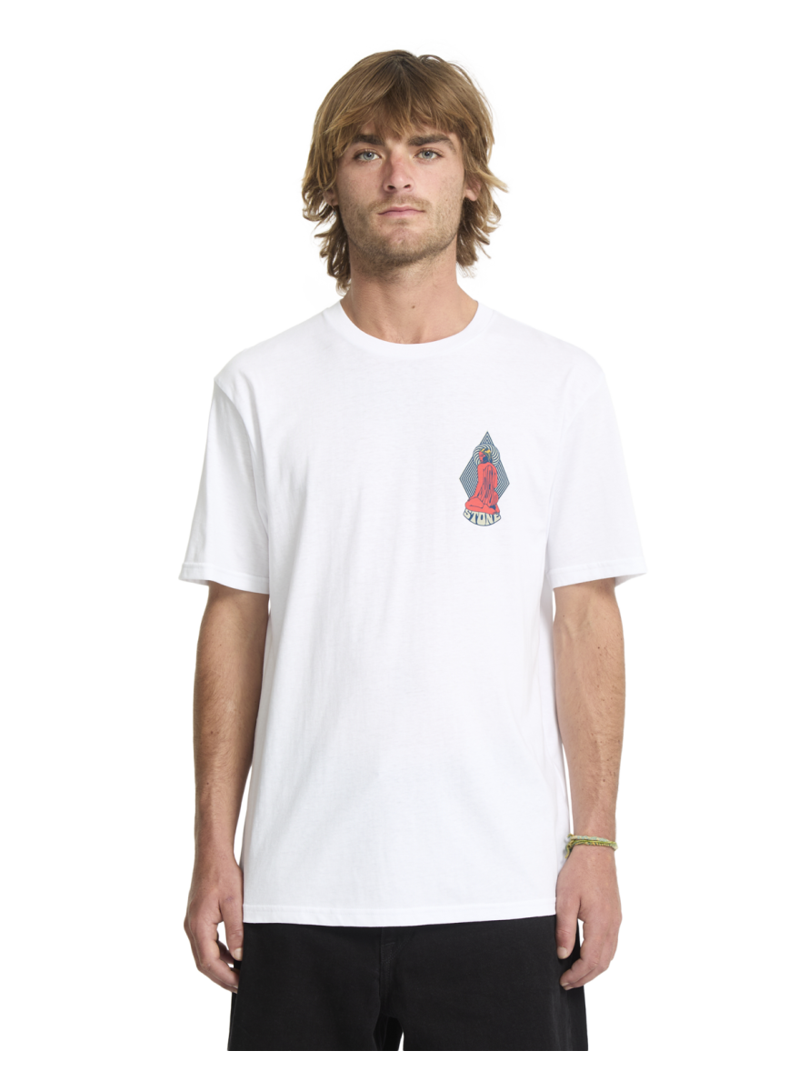 Camiseta Volcom Psychback  BSC SST White