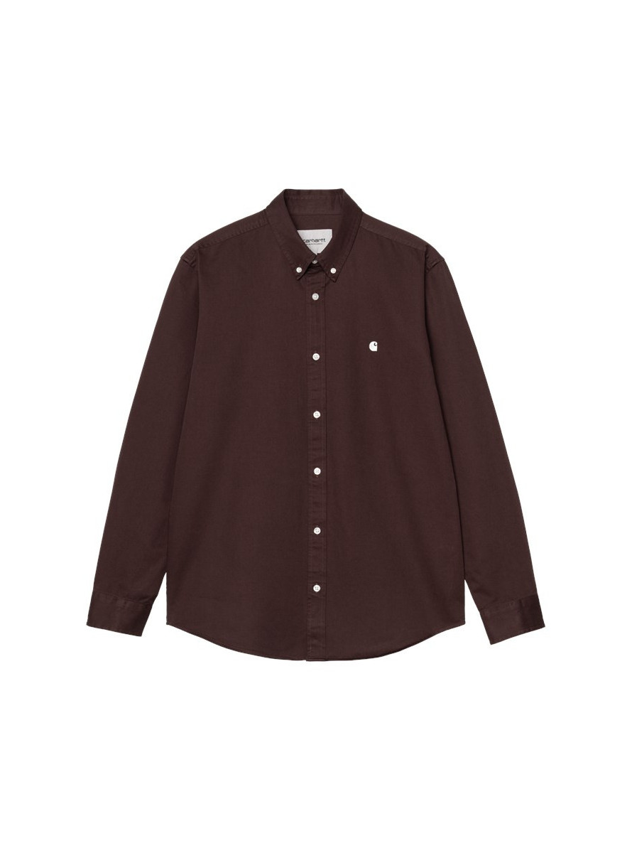 Camisa Carhartt WIP Madison LS Shirt Palisander Wax