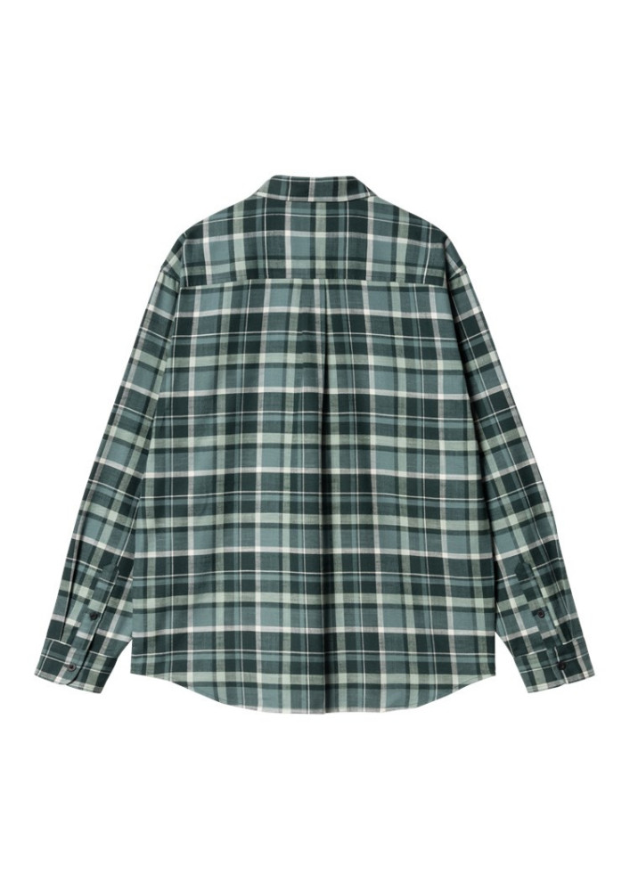 Camisa Carhartt WIP Fendrick Shirt LS Fendrick Check Deep Lagoon