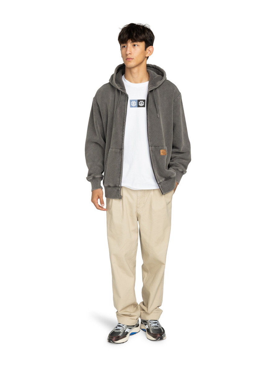 Sudadera Element Cargo Zip Hoodie Off Black