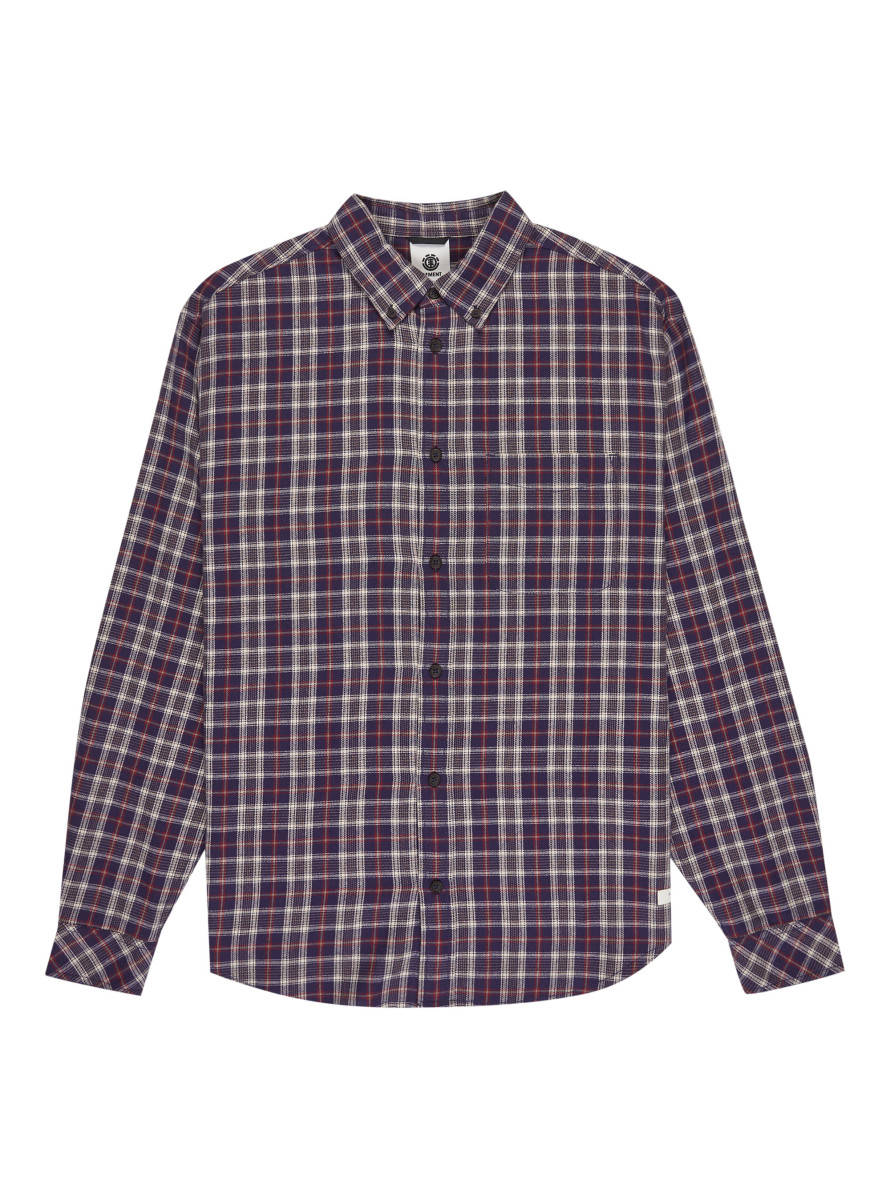 Camisa Element Button Down Regular Flannel LS Shirt Tartan Graystone Camisa Element Button Down Regular Flannel LS Shirt Tartan Graystone