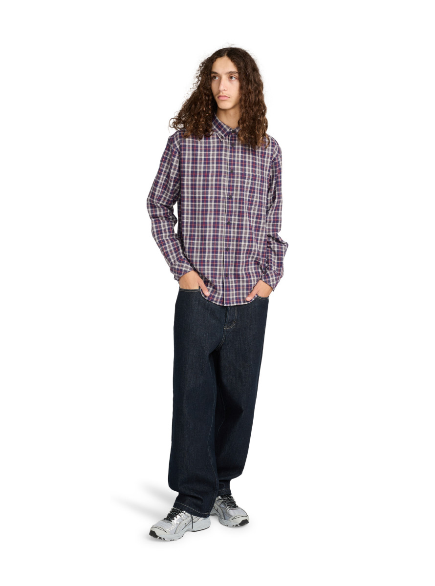 Camisa Element Button Down Regular Flannel LS Shirt Tartan Graystone Camisa Element Button Down Regular Flannel LS Shirt Tartan Graystone