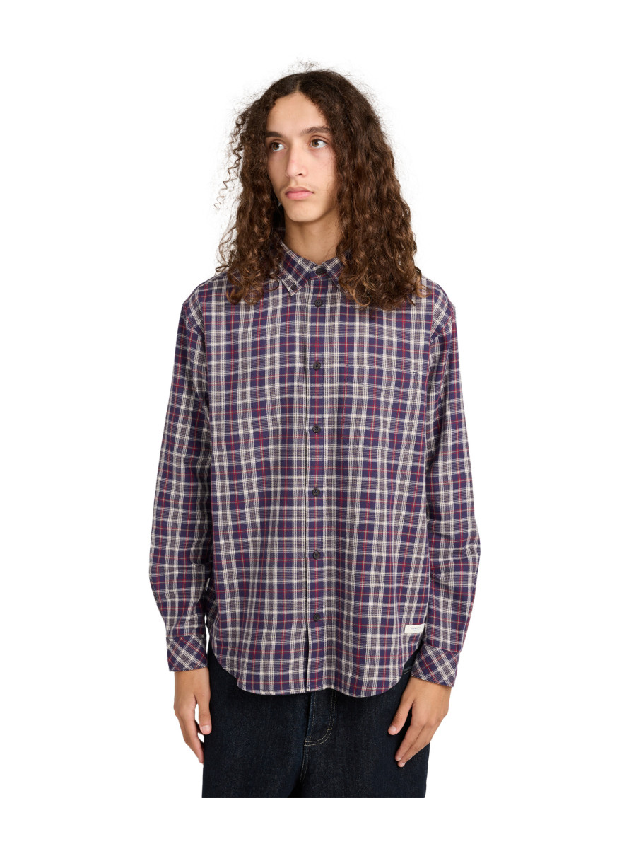 Camisa Element Button Down Regular Flannel LS Shirt Tartan Graystone Camisa Element Button Down Regular Flannel LS Shirt Tartan Graystone