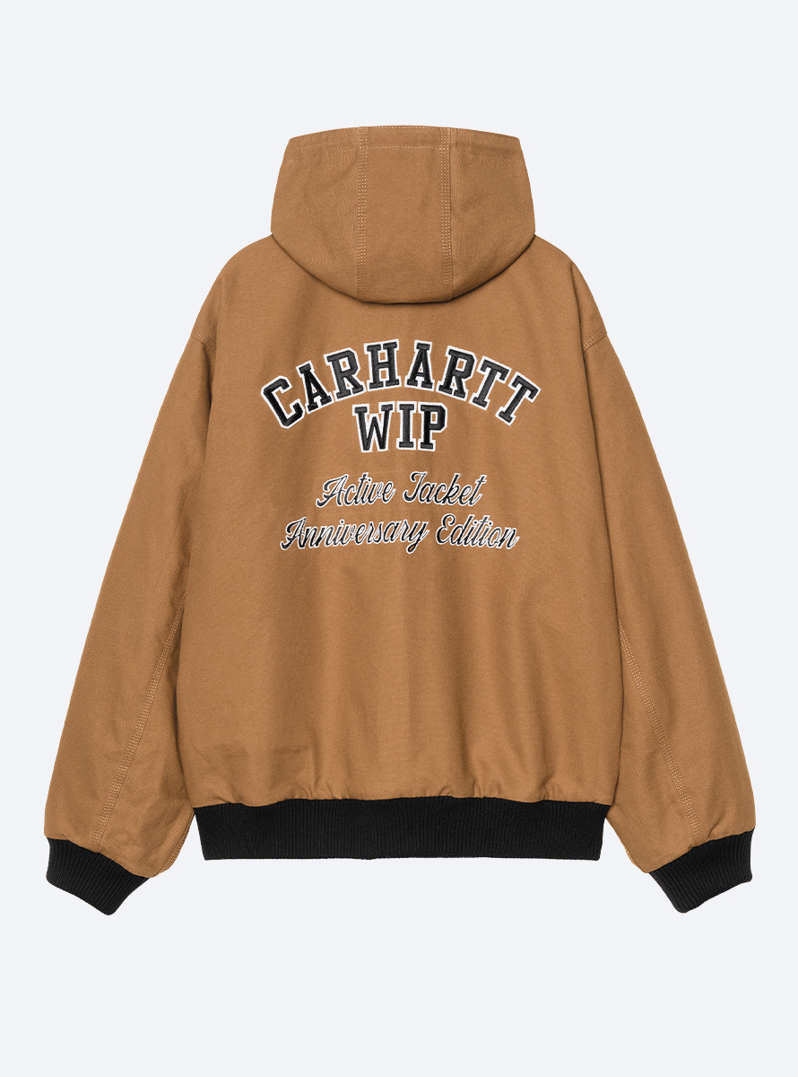 CAZADORA CARHARTT WIP OG ACTIVE JACKET 50TH ANNIVERSARY EDITION LEATHER BLACK / HAMILTON BROWN CAZADORA CARHARTT WIP OG ACTIVE JACKET 50TH ANNIVERSARY EDITION LEATHER BLACK / HAMILTON BROWN
