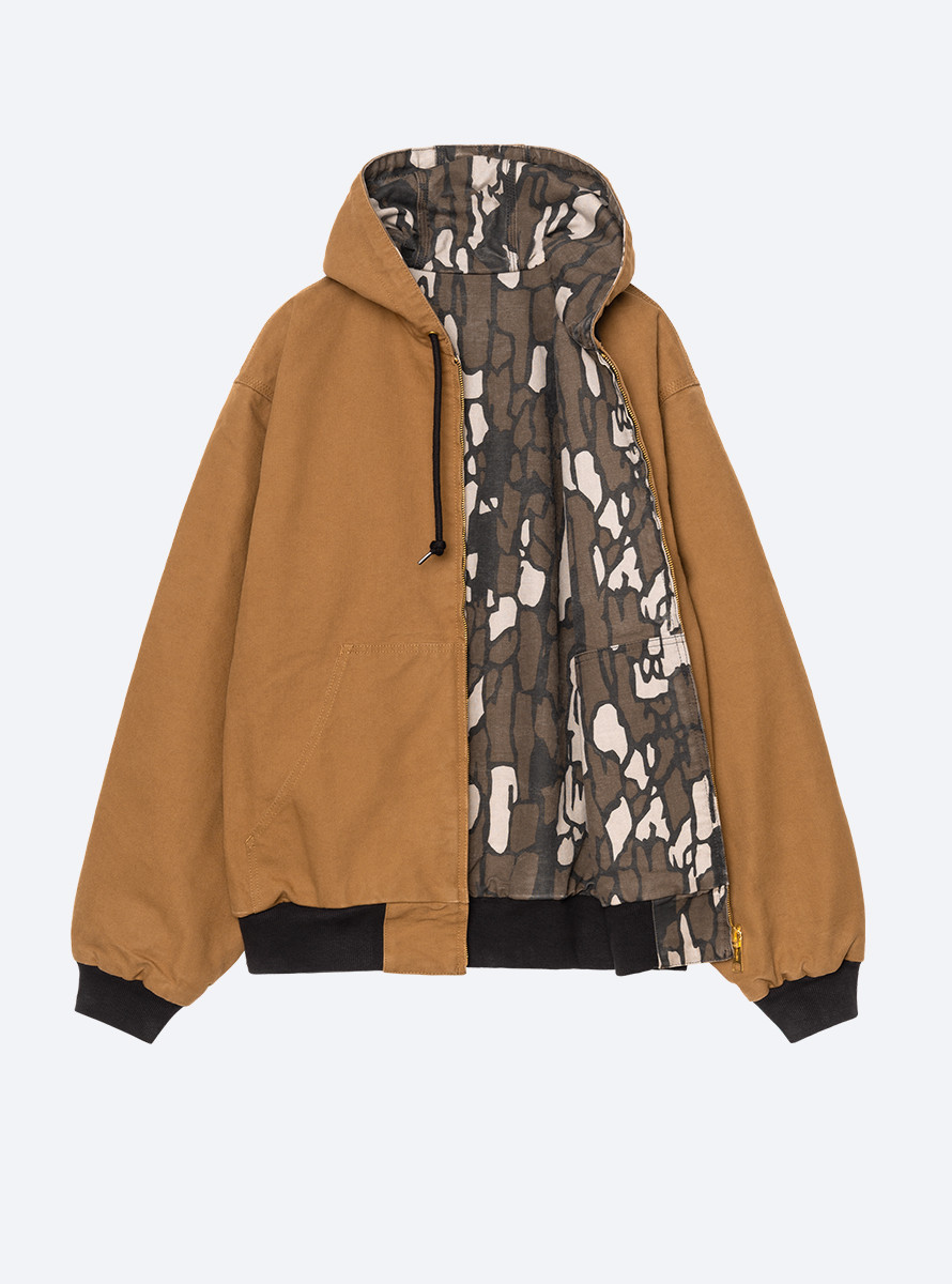 CAZADORA CARHARTT WIP OG ACTIVE JACKET 50TH ANNIVERSARY EDITION CANVAS HAMILTON BROWN / CAMO TREBARK RINSED CAZADORA CARHARTT WIP OG ACTIVE JACKET 50TH ANNIVERSARY EDITION CANVAS HAMILTON BROWN / CAMO TREBARK RINSED
