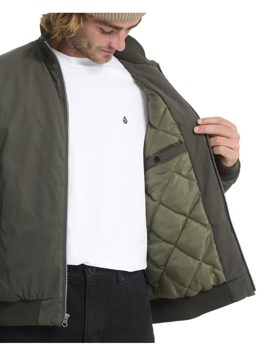 Cazadora Volcom Damerman Bomber Jacket Rinsed Black