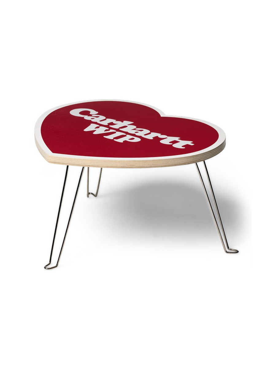 Mesa Carhartt WIP Heart Folding Table Red White