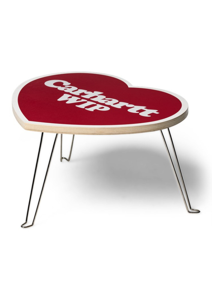 Mesa Carhartt WIP Heart Folding Table Red White