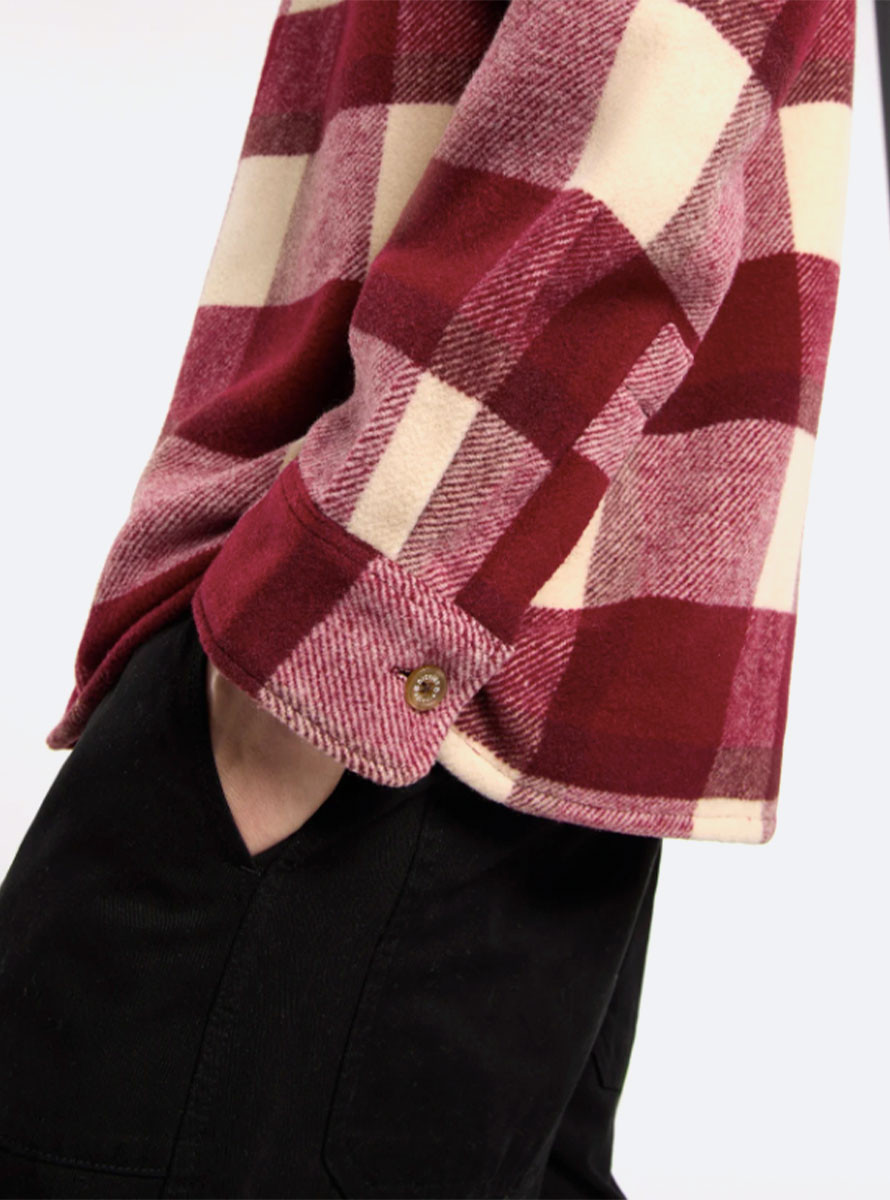 Camisa Dickies PLAID COALING LS SHIRT Brik Red