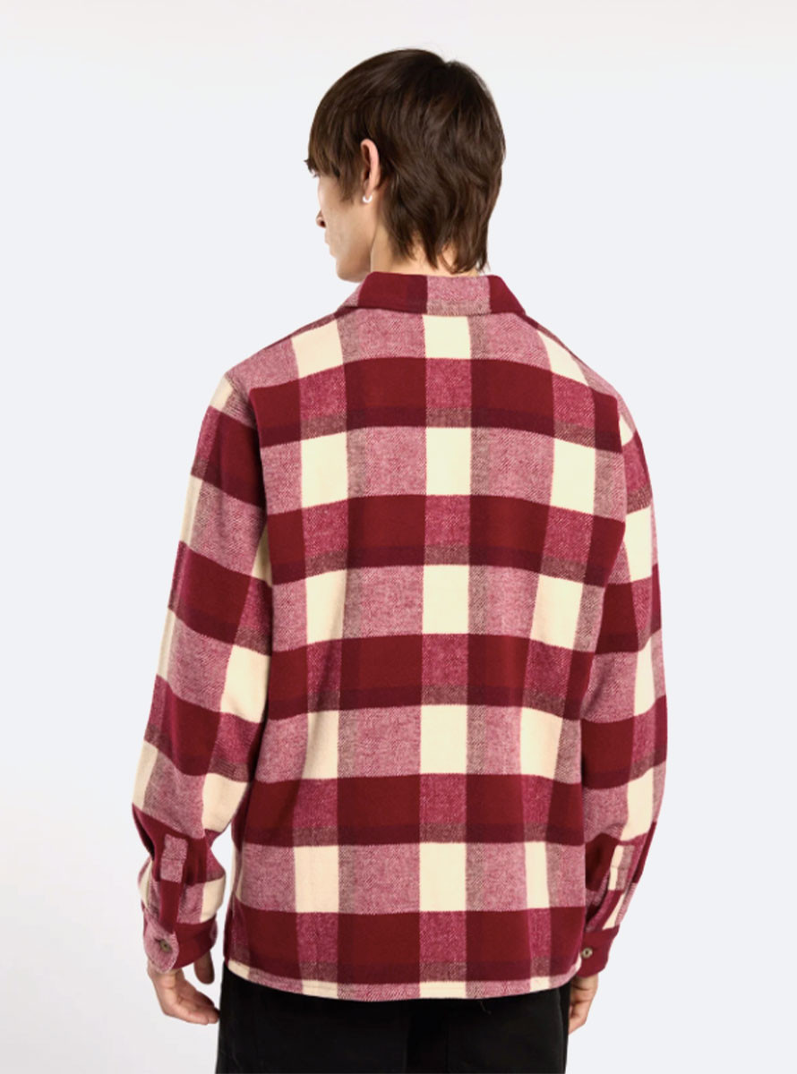 Camisa Dickies PLAID COALING LS SHIRT Brik Red