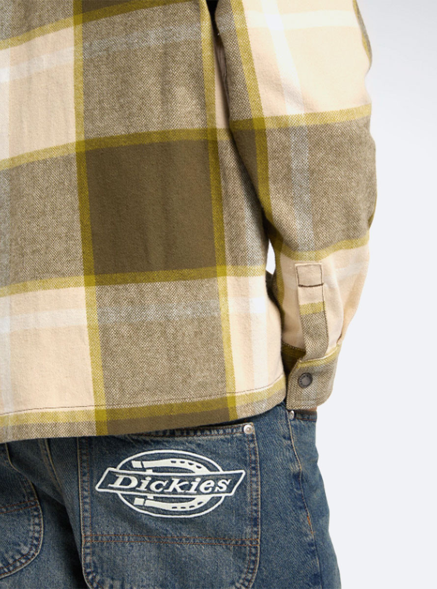 Camisa Dickies Nimmons Shirt LS Wood Ash