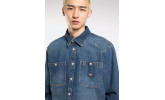 Camisa Dickies Mechanic Denim Shirt LS Khaki Tinted Blue
