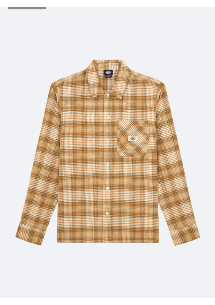 Camisa Dickies Forest Check Shirt LS Wood Ash