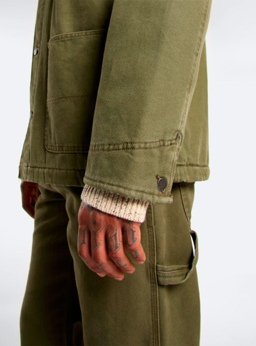 Cazadora Dickies CHORE JACKET LINED CANVAS Military Green