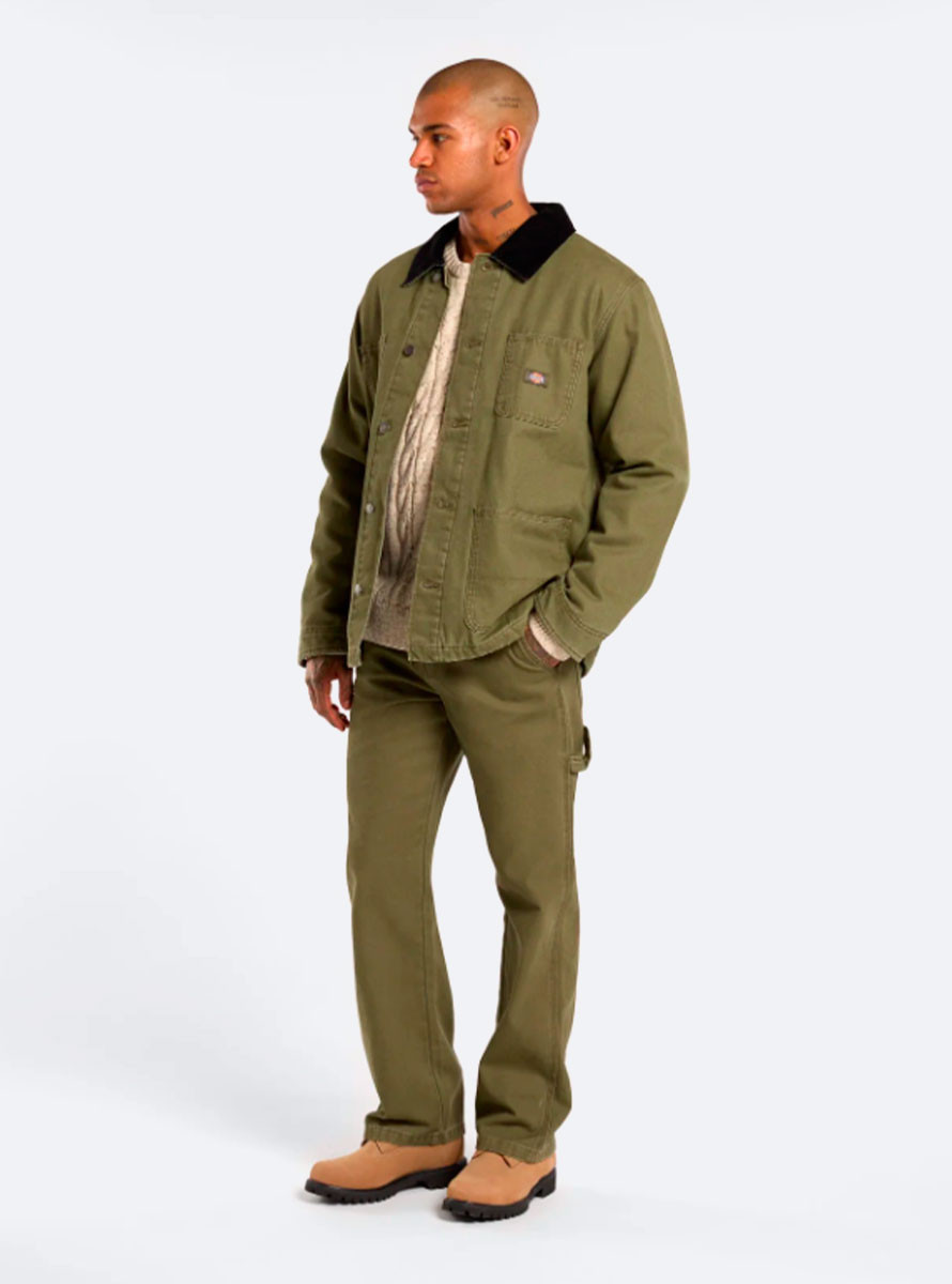 Cazadora Dickies CHORE JACKET LINED CANVAS Military Green