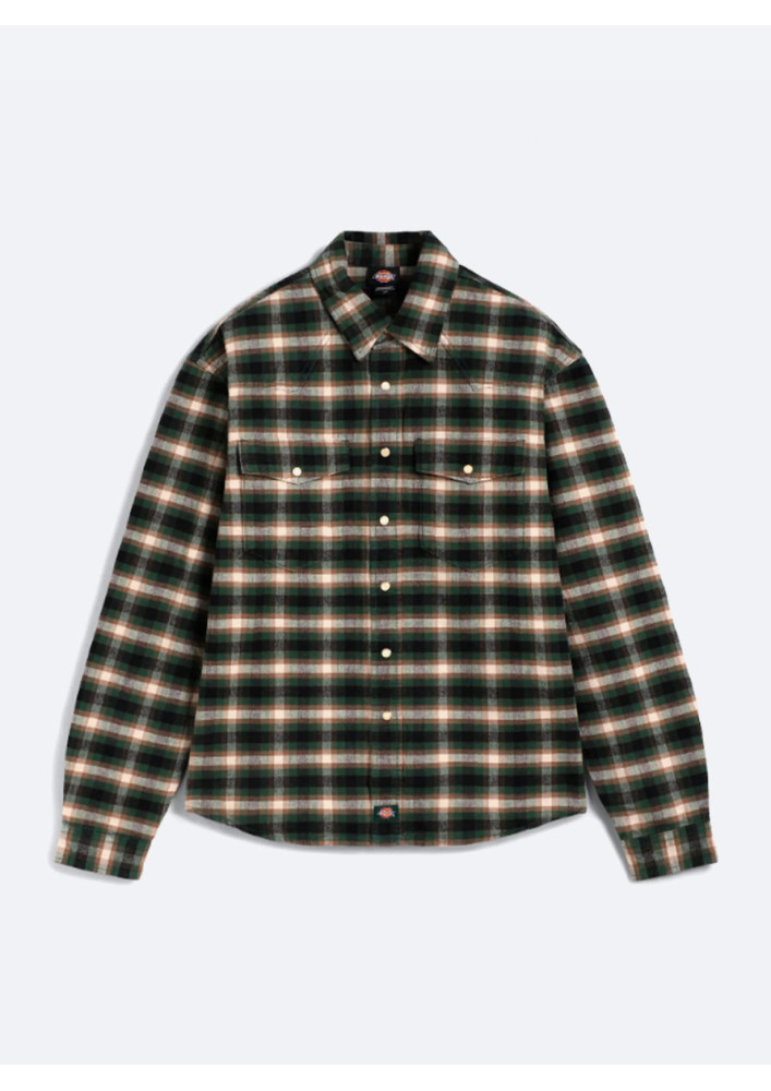 Camisa Dickies Jhonsonville Shirt LS Pine Needle Green