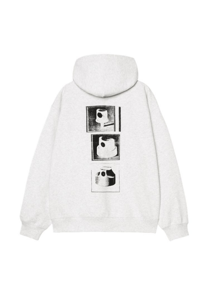 Sudadera Carhartt WIP Hooded Caps Sweat Ash Heather