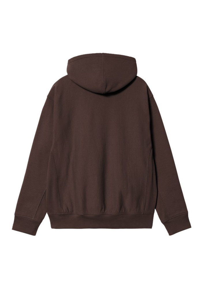 Sudadera Carhartt WIP Hooded Amercian Script Sweat Palisander