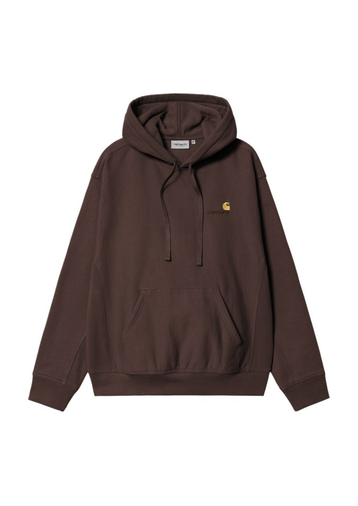 Sudadera Carhartt WIP Hooded Amercian Script Sweat Palisander
