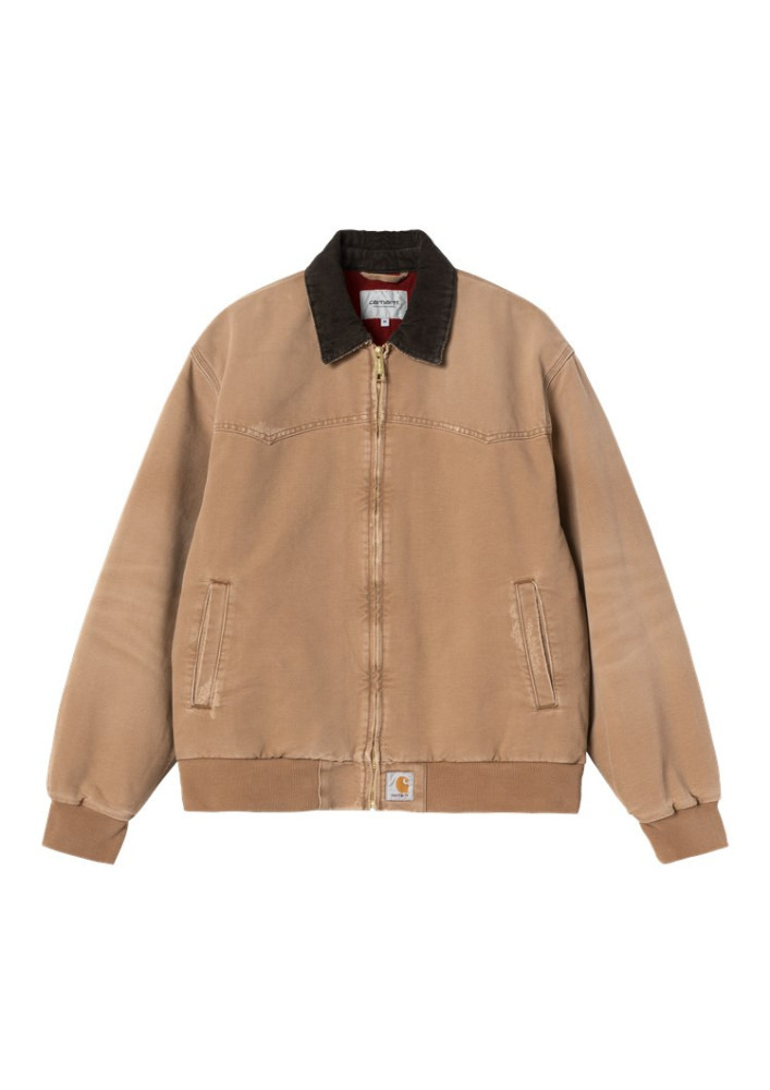 Cazadora Carhartt WIP Santa Fe Jacket Hamilton Brown / Tobacco ( grind wash )