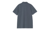 Polo Carhartt WIP Chase Pique Polo SS Cozy Blue / Gold
