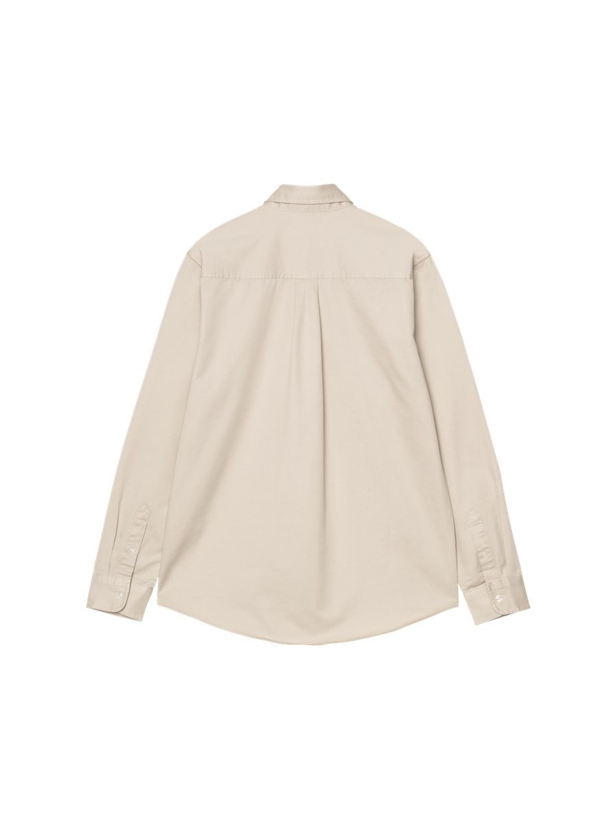Camisa Carhartt WIP Madison LS Shirt Stone White