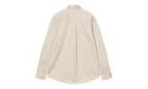 Camisa Carhartt WIP Madison LS Shirt Stone White