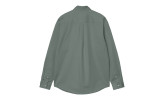 Camisa Carhartt WIP Madison LS Shirt Velvet Green White