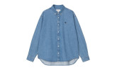 Camisa Carhartt WIP Lucas Shirt  LS Blue Stone Washed