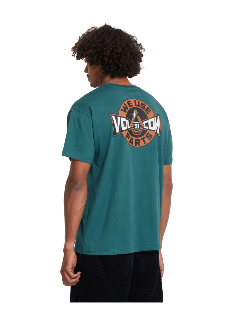 Camiseta Volcom Stone PARTED OUT POCKET SST Rifle Green