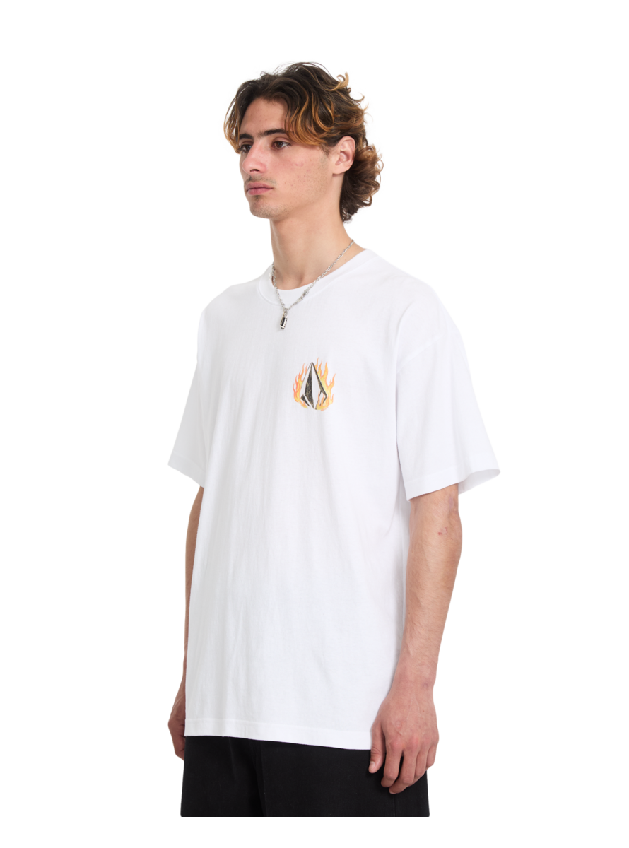 Camiseta Volcom Stone DOUBLE FANTASY LSE SST White