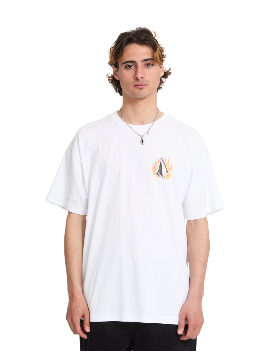 Camiseta Volcom Stone DOUBLE FANTASY LSE SST White