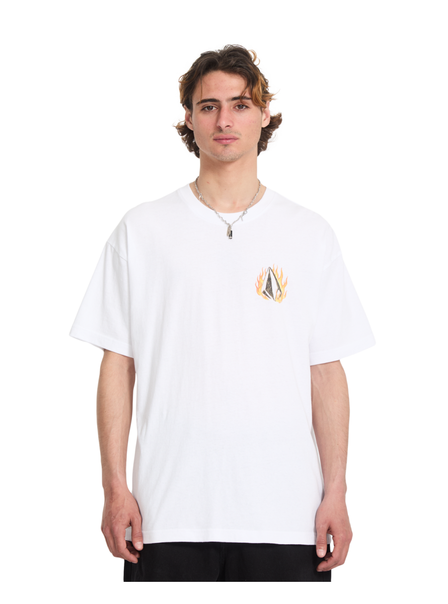 Camiseta Volcom Stone DOUBLE FANTASY LSE SST White